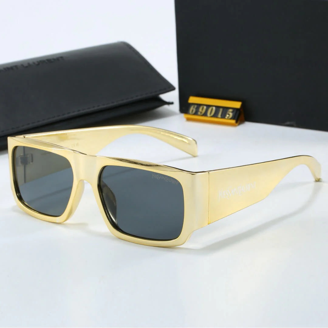 Gold Side Letter Sunglasses