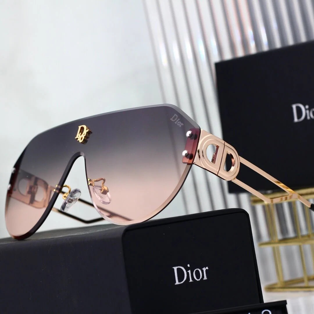 Bold Full-Print Mirror-Lens Sunglasses