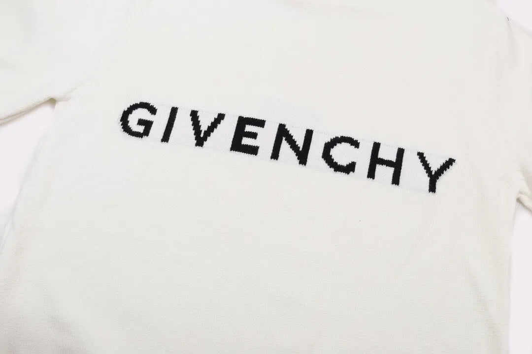 Minimal Square Logo Knit Sweater