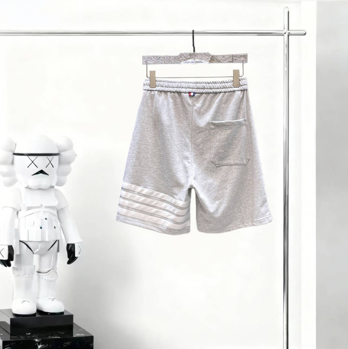 Stripe Detail Drawstring Shorts