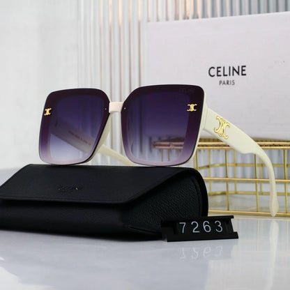 Full Frame Metal Pattern Sunglasses