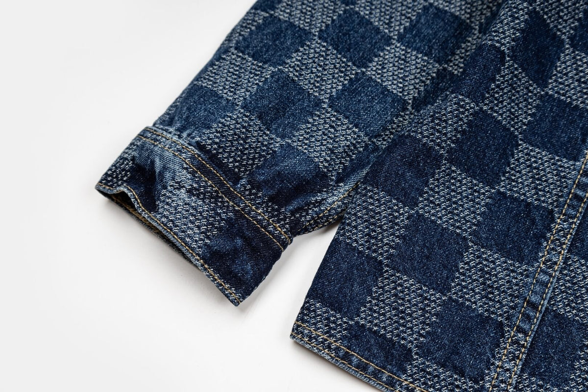 Checkerboard Skate Denim Jacket