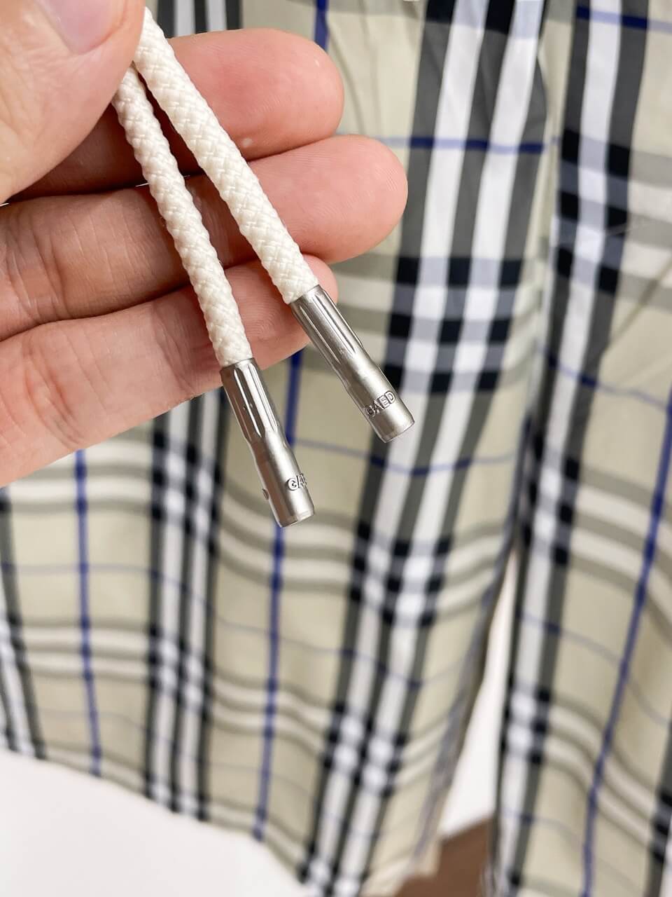 Plaid Drawstring Casual Shorts