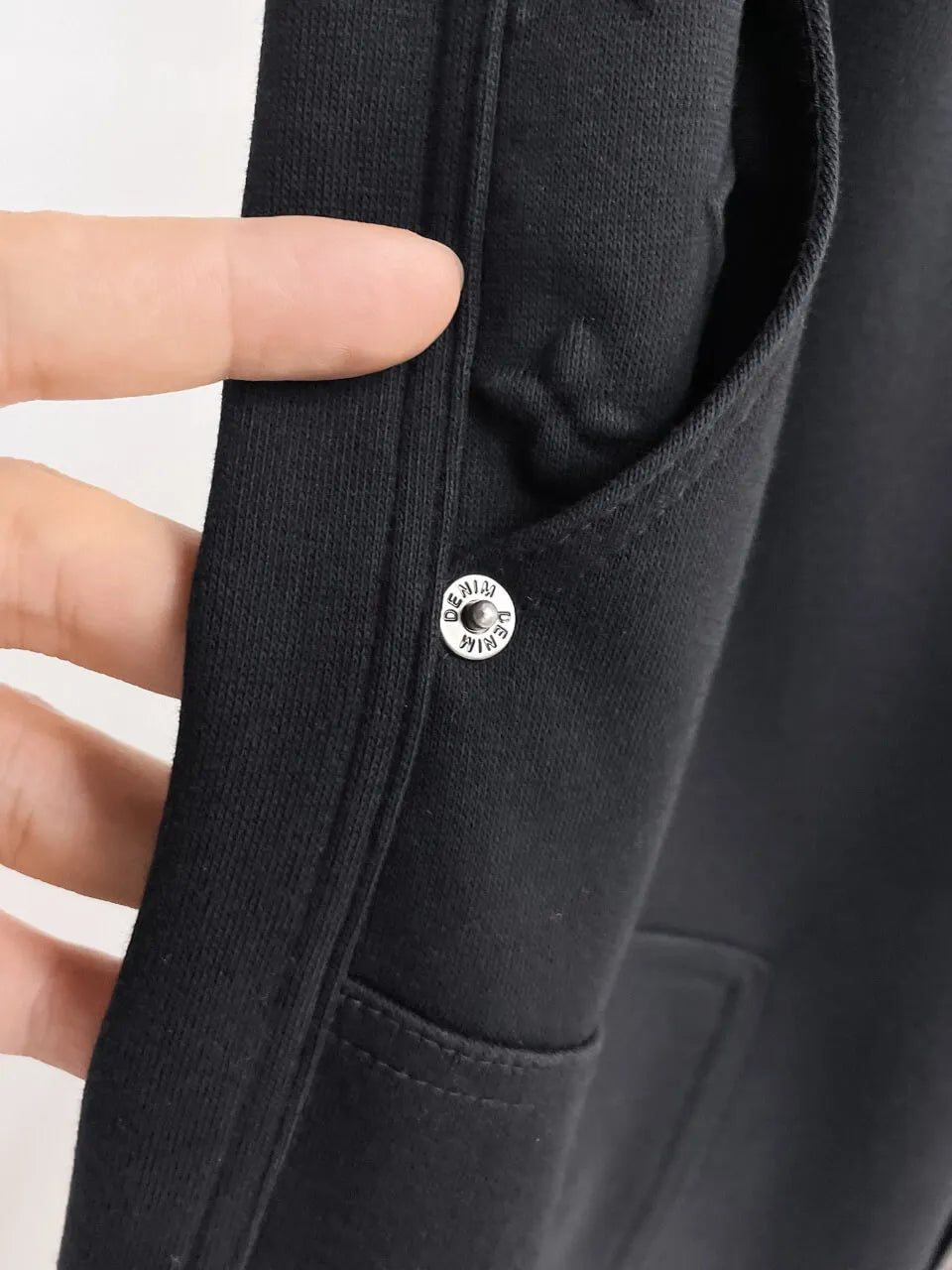 Debossed Logo Seam Stitching Pants