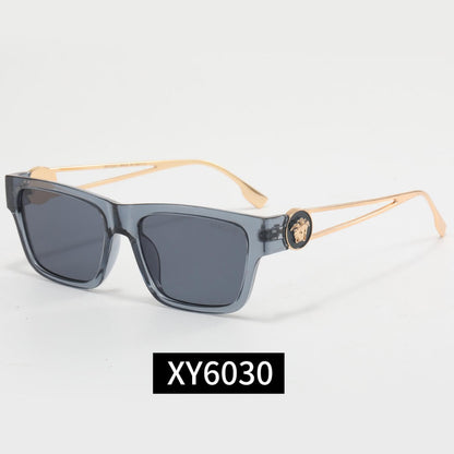 Medusa Accent Thin Metal Temple sunglasses