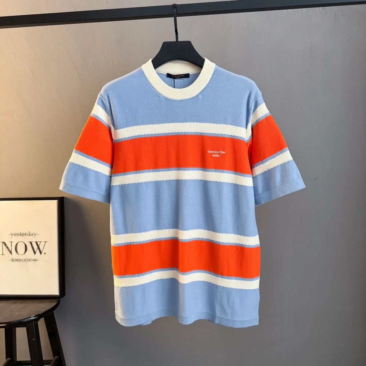 Crew Neck Striped T‑Shirt