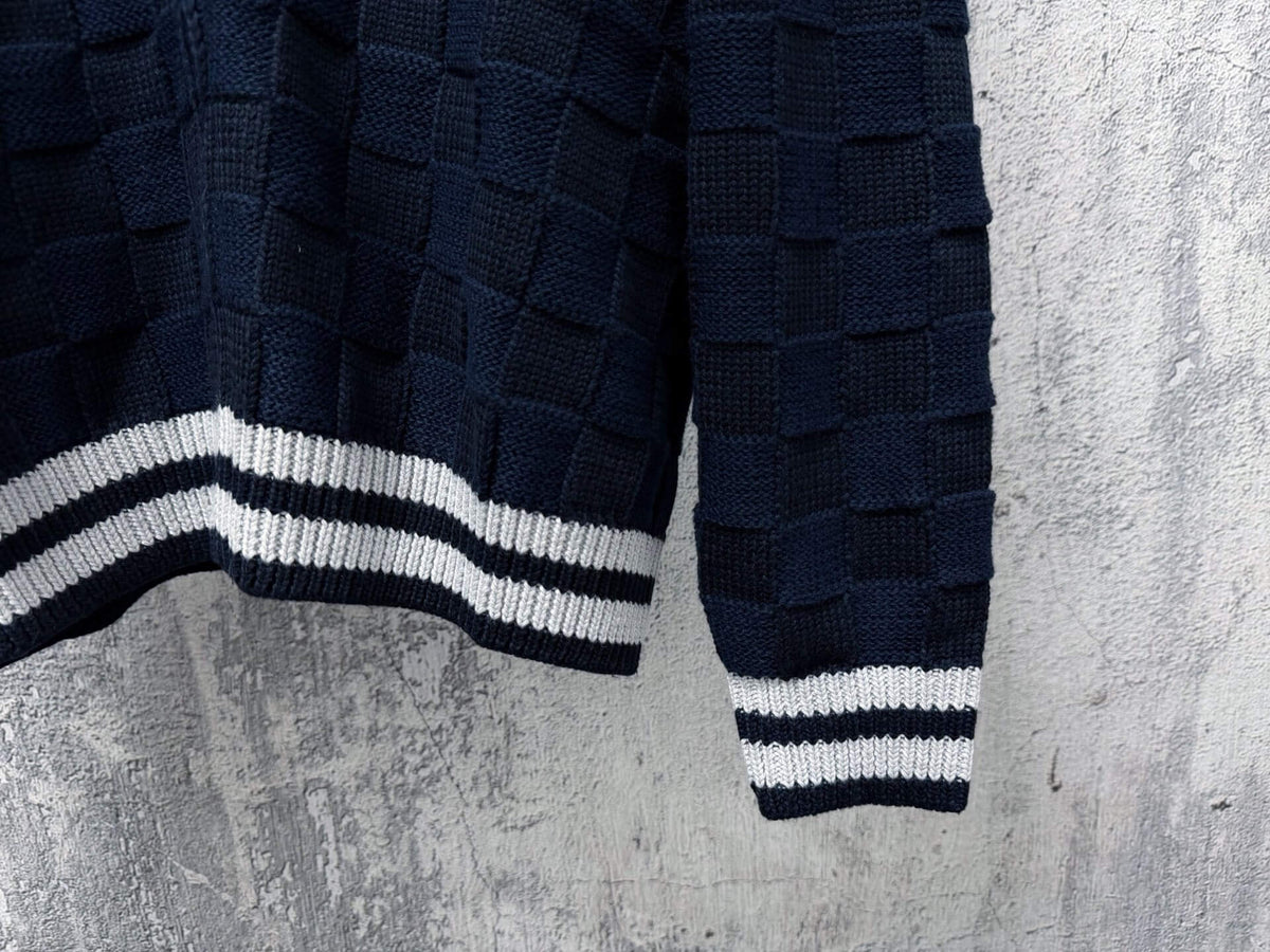New Checkerboard Knit Jacket