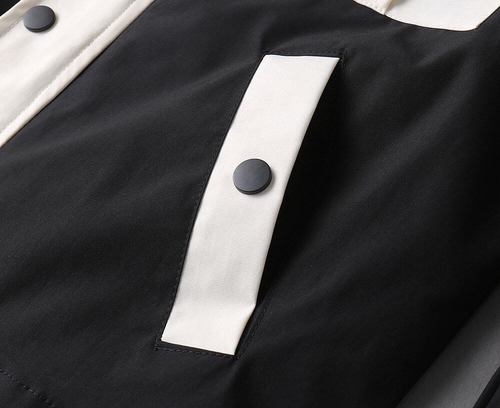 Contrast Pocket Hooded Jacket