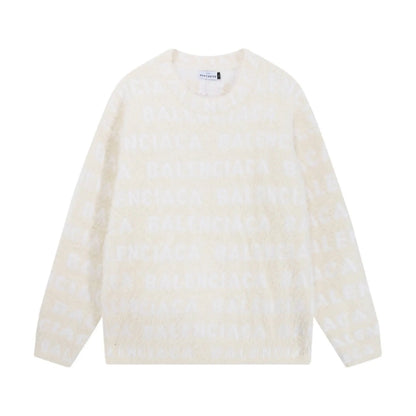 Repeating Logo Fuzzy Sweater