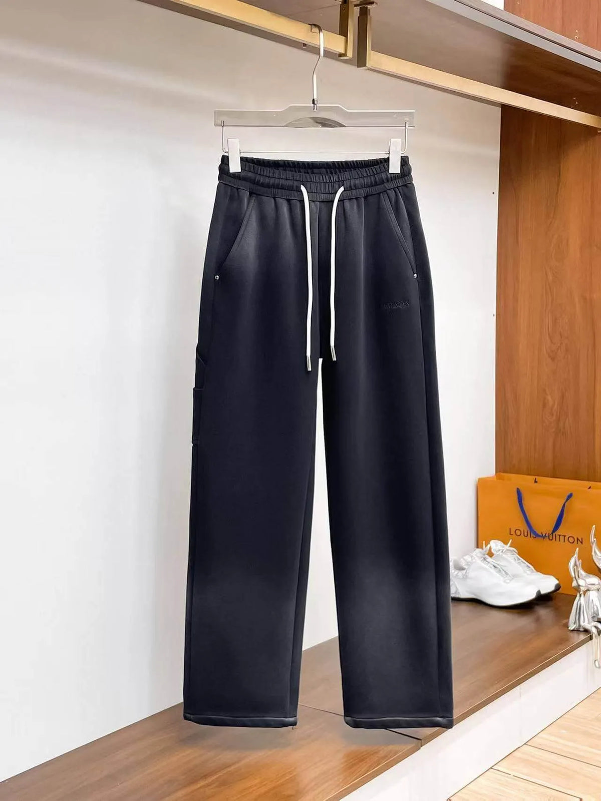 Side Cargo Pocket Embossed Logo Pants