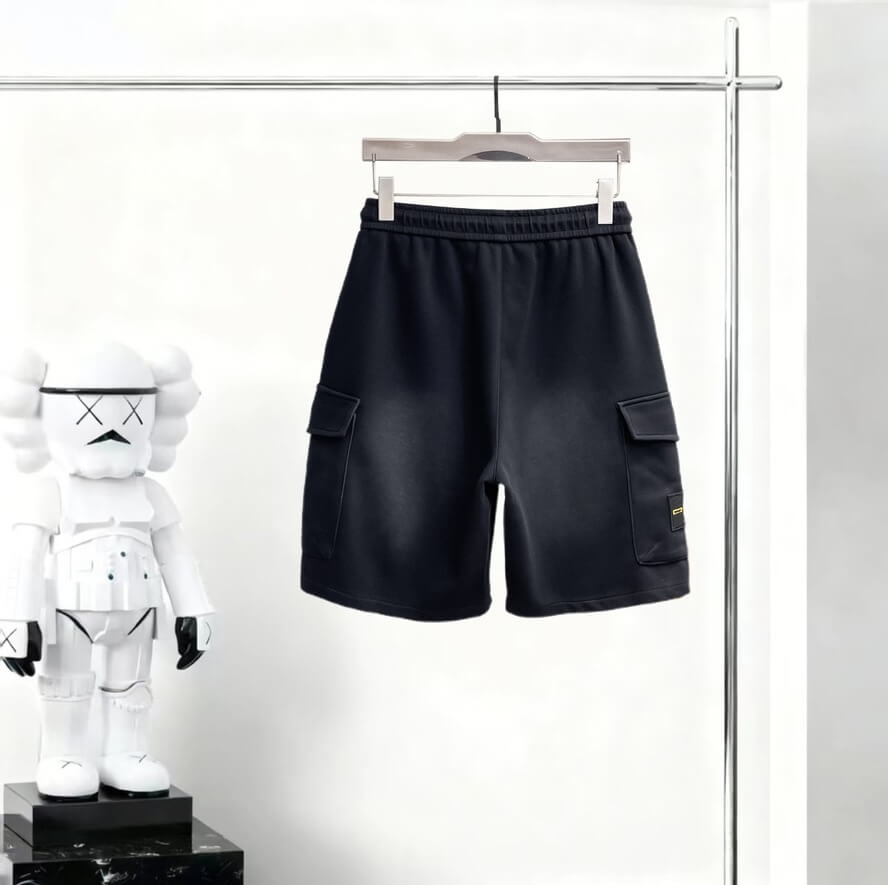 Multi‑Pocket Badge Casual Short