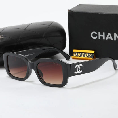 Chic Transparent Double C Design Sunglasses