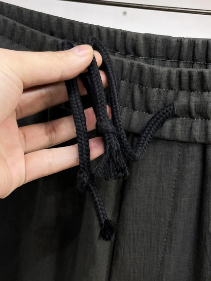 Circular Logo Patch Loose Straight‑leg sweatpants