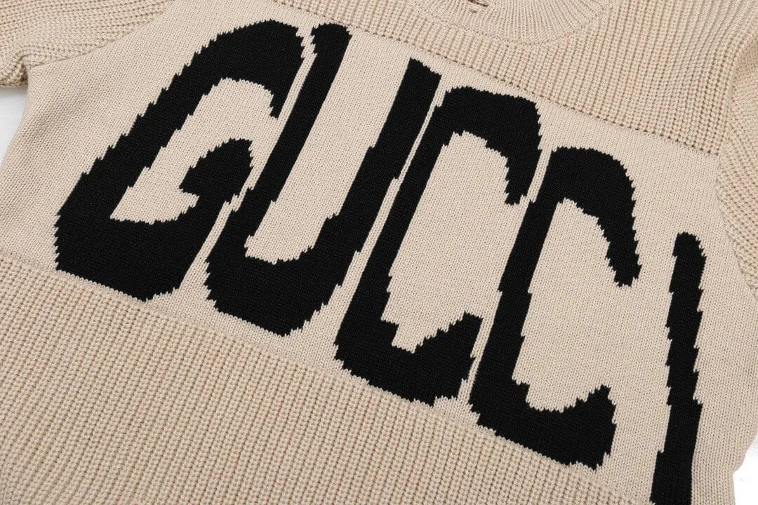 Distressed Logo Crewneck Sweater