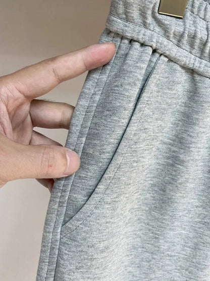 Logo Print Straight‑Leg sweatpants
