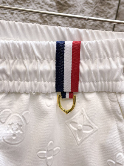 Metal‑Tip Detail Casual Five‑Point Short
