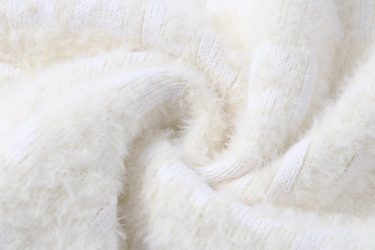 Repeating Logo Fuzzy Sweater