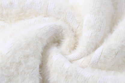 Repeating Logo Fuzzy Sweater