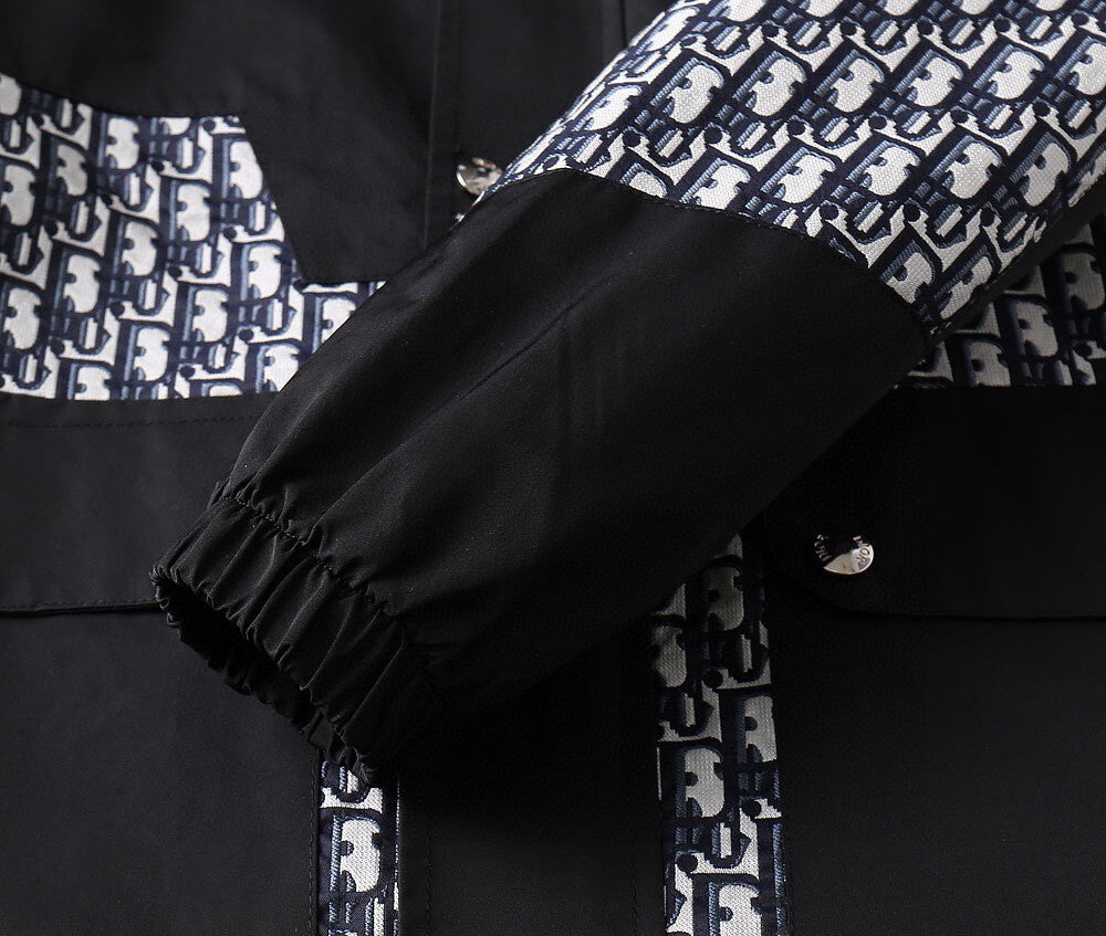 Mixed Print Cargo Pocket Jacket