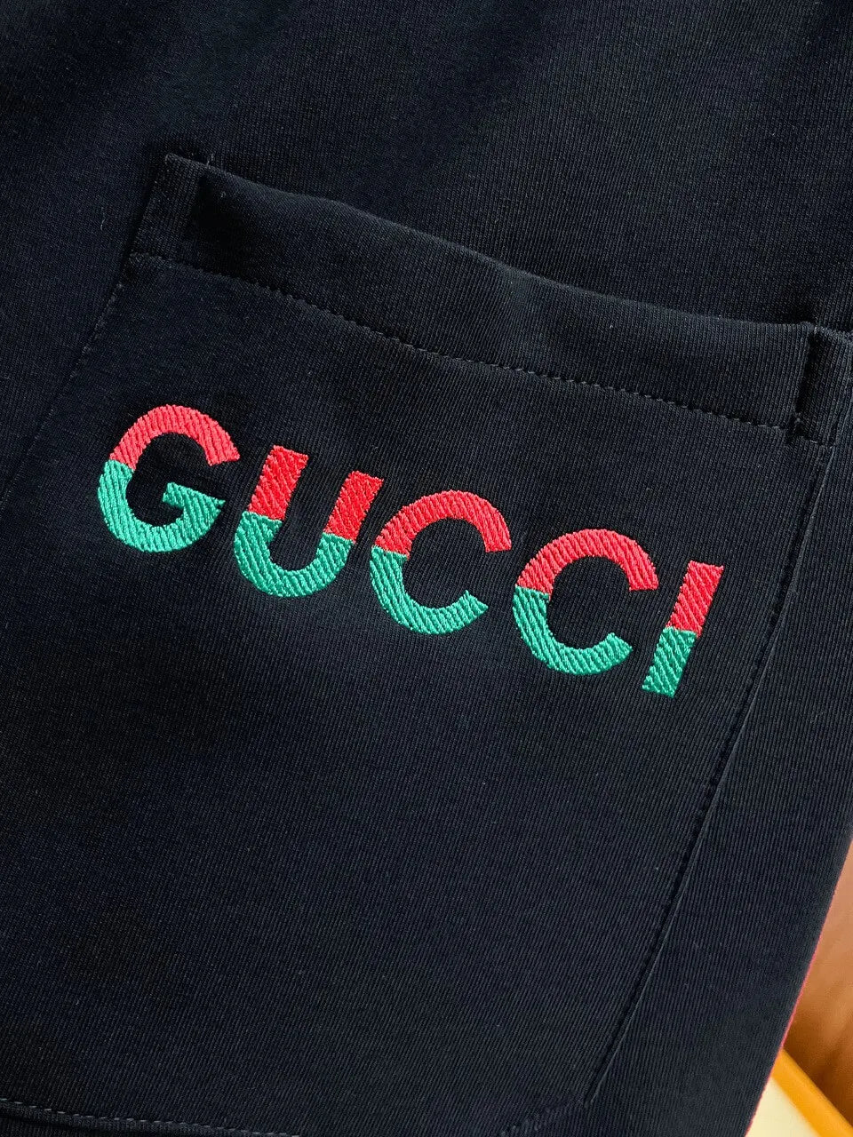 Embossed Side‑Stripe Logo Embroidery Straight Pants