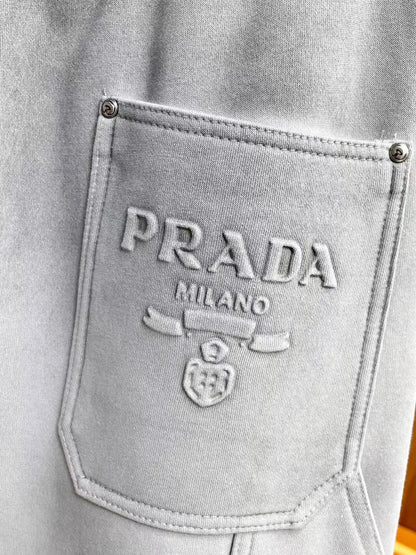 Side Cargo Pocket Embossed Logo Pants