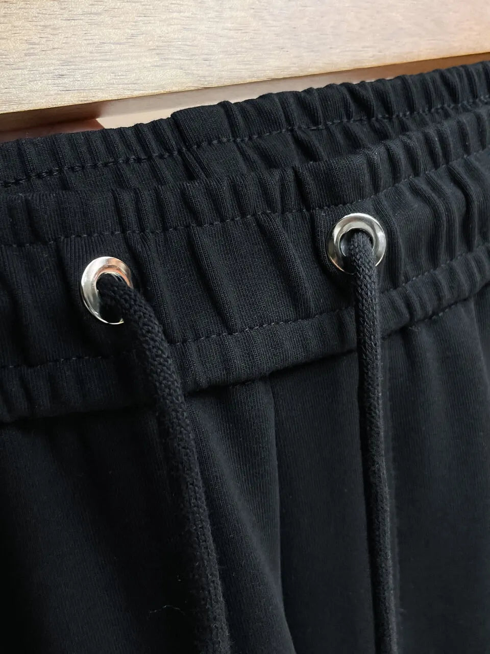 Embossed Side‑Stripe Logo Embroidery Straight Pants