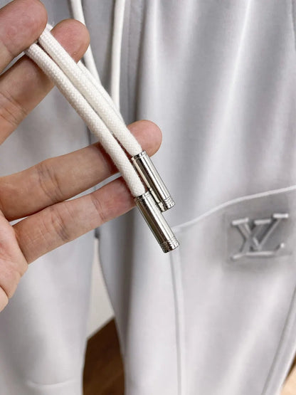 Debossed Logo Seam Stitching Pants