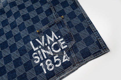 Checkerboard Skate Denim Jacket