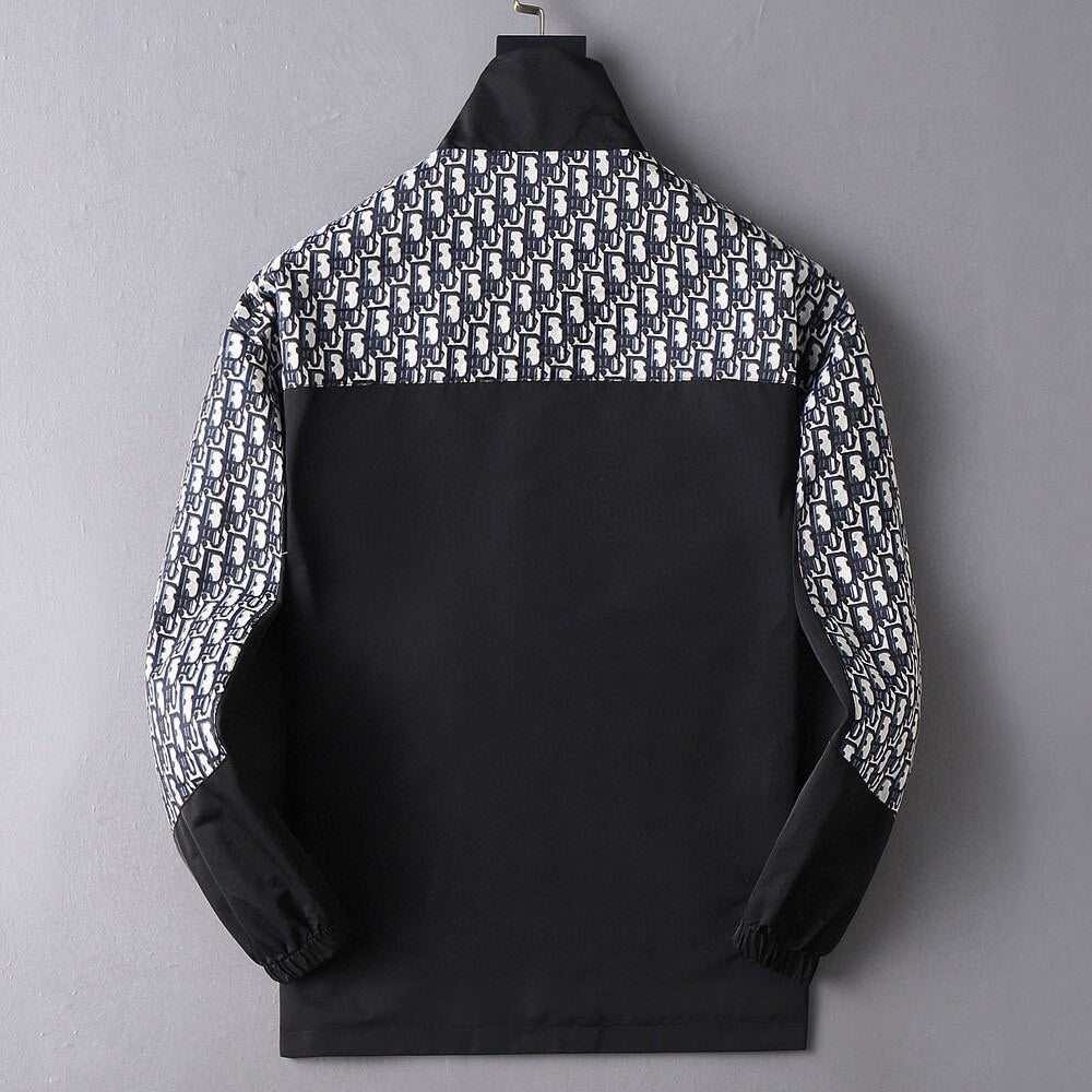 Mixed Print Cargo Pocket Jacket