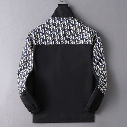 Mixed Print Cargo Pocket Jacket