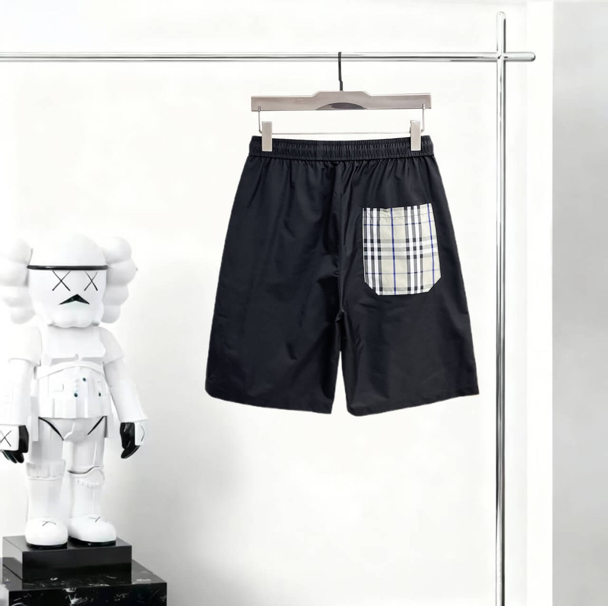 Contrast Patchwork Casual Short