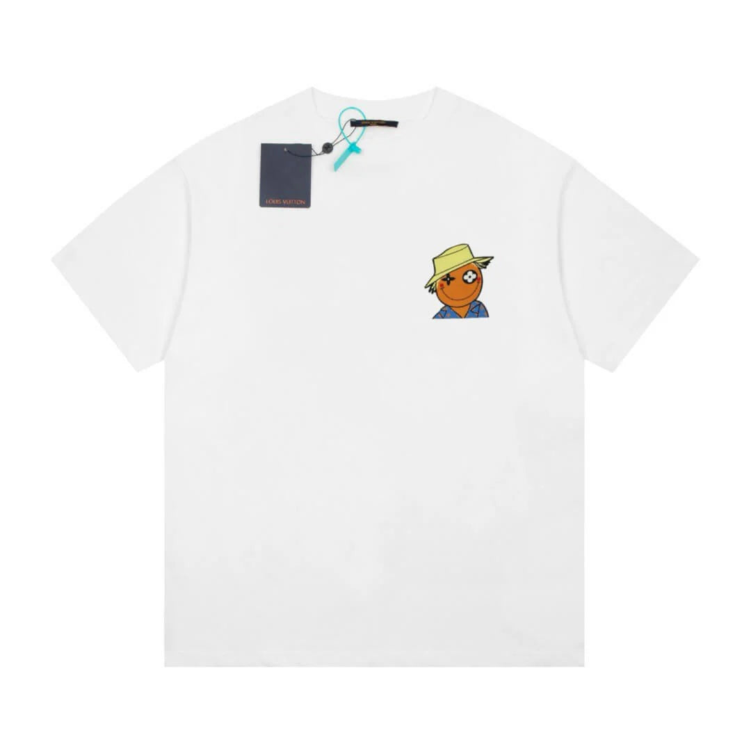 Doll Print White T Shirt