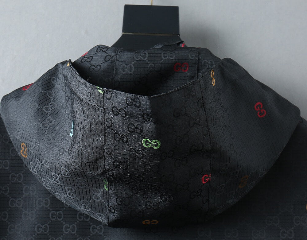 Multicolor Print Casual Hooded Jacket