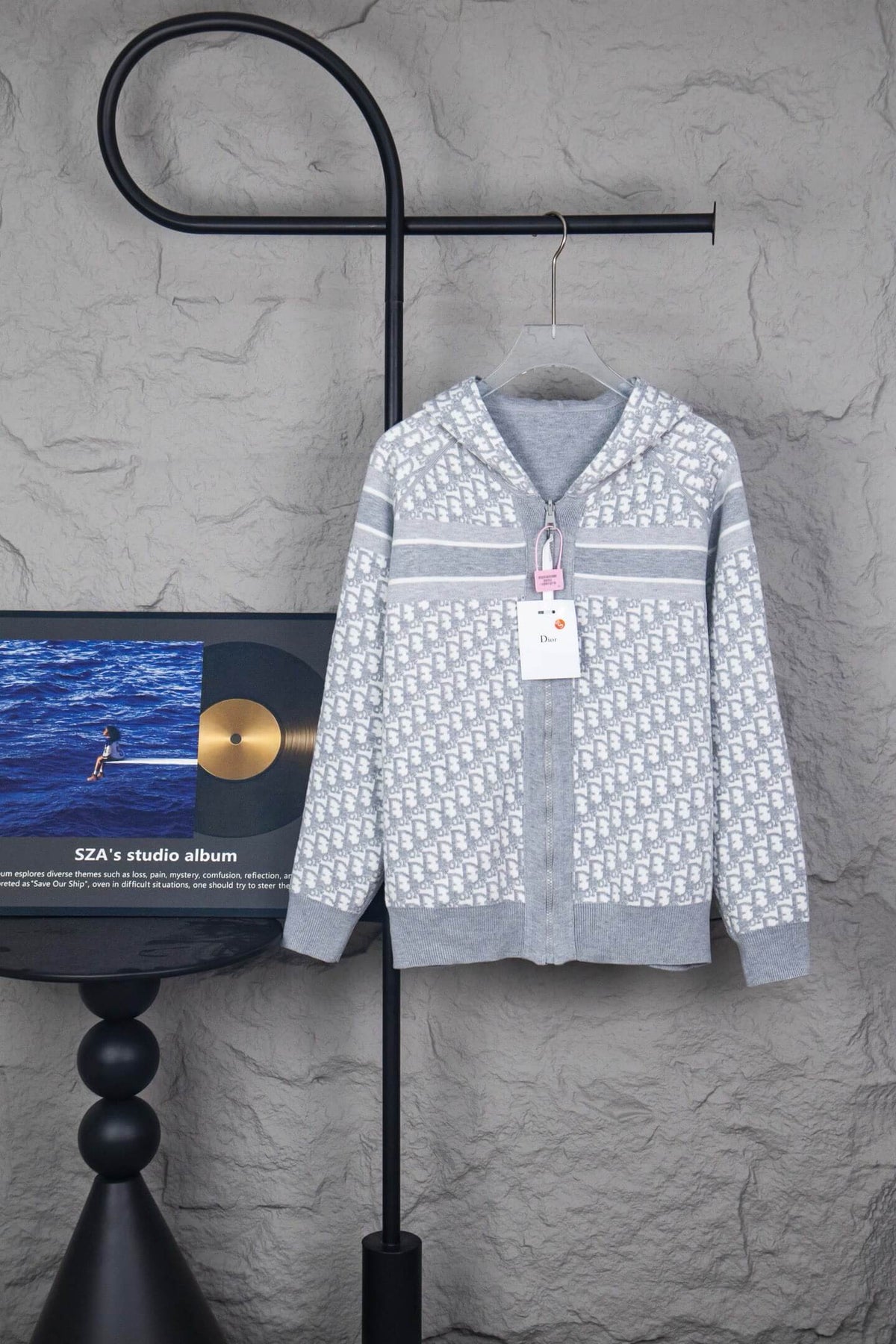New All‑Over Jacquard Reversible Jacket