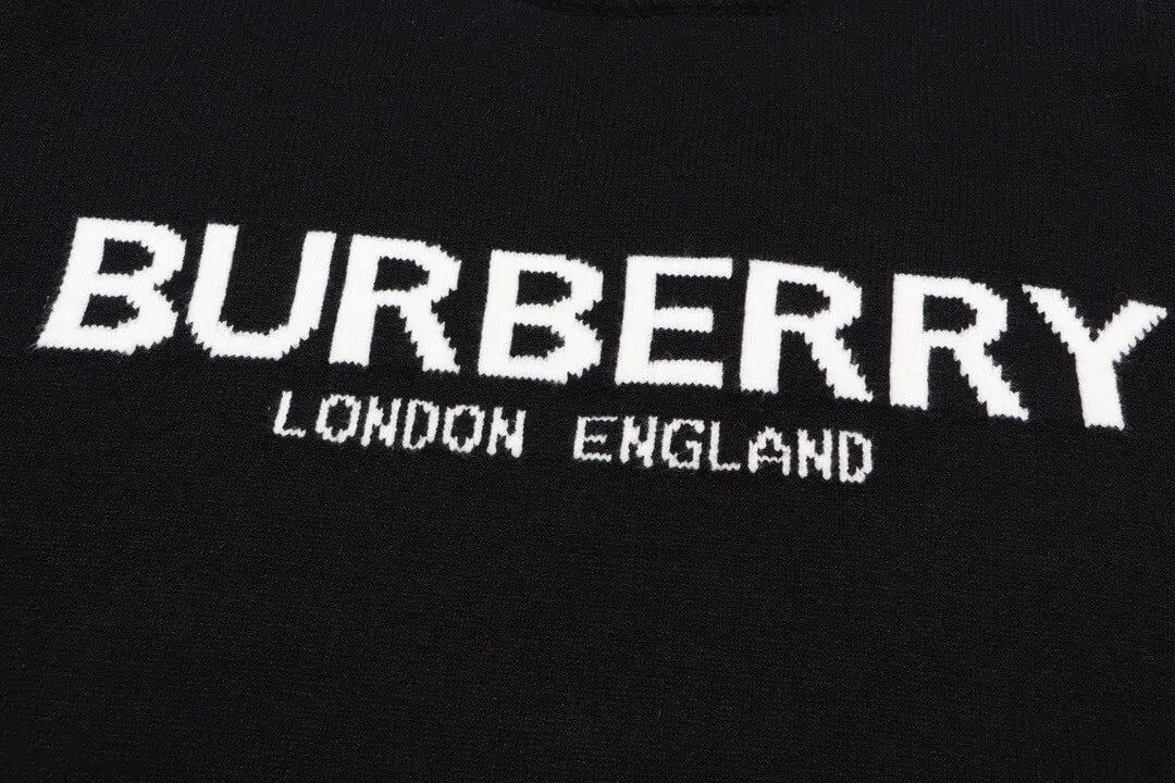 Front Letter Logo Black Sweater