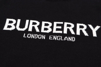 Front Letter Logo Black Sweater