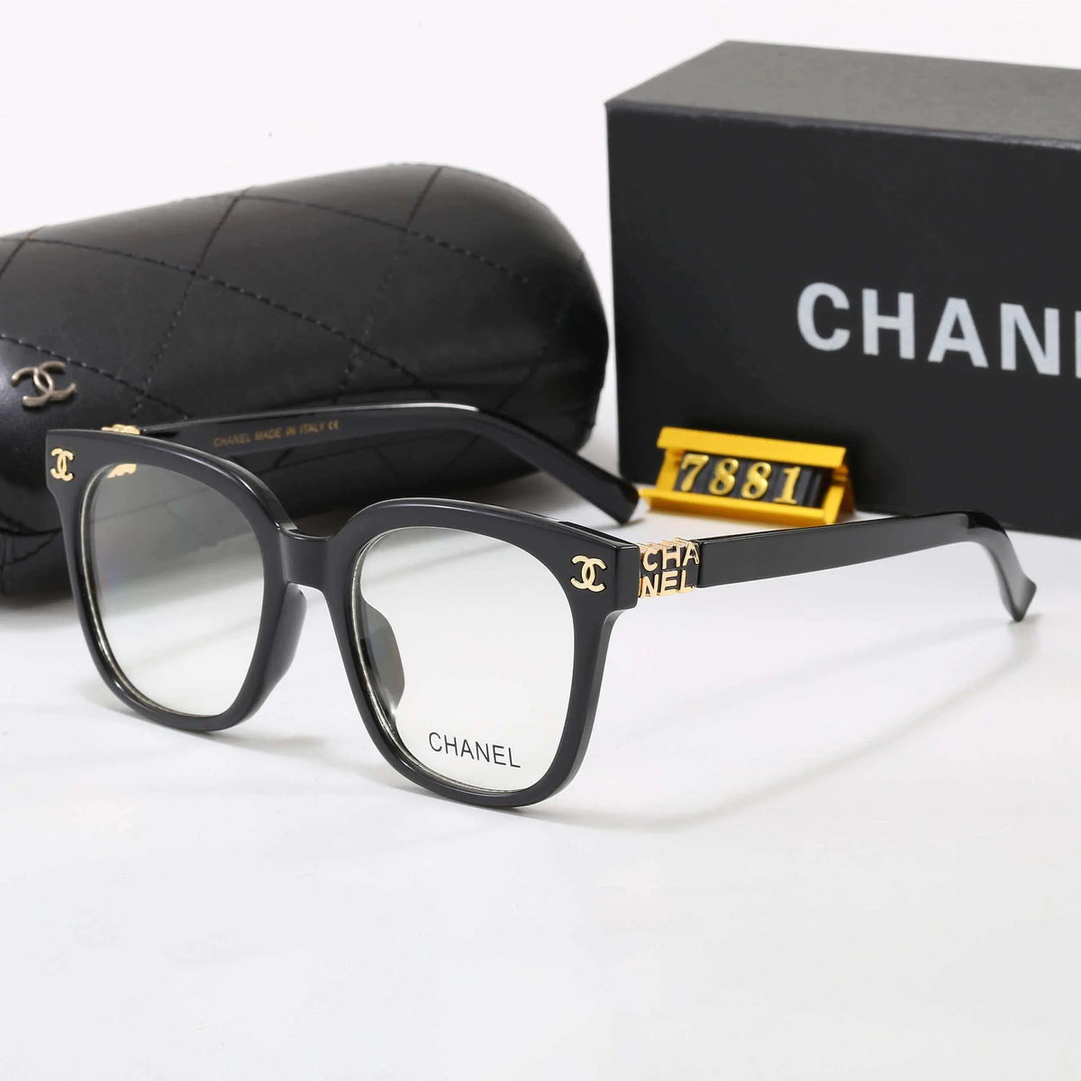 Double C Logo Square Round sunglasses