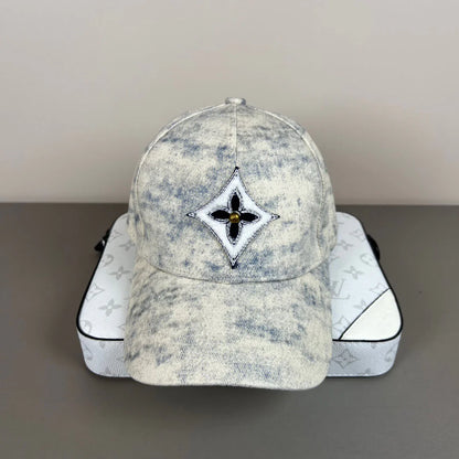 Street Style Denim Tie-Dye Baseball Cap