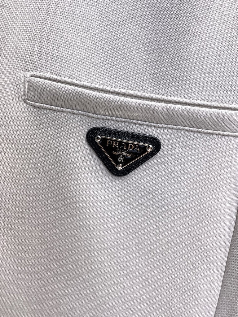 Metal‑Logo Casual Terry Short