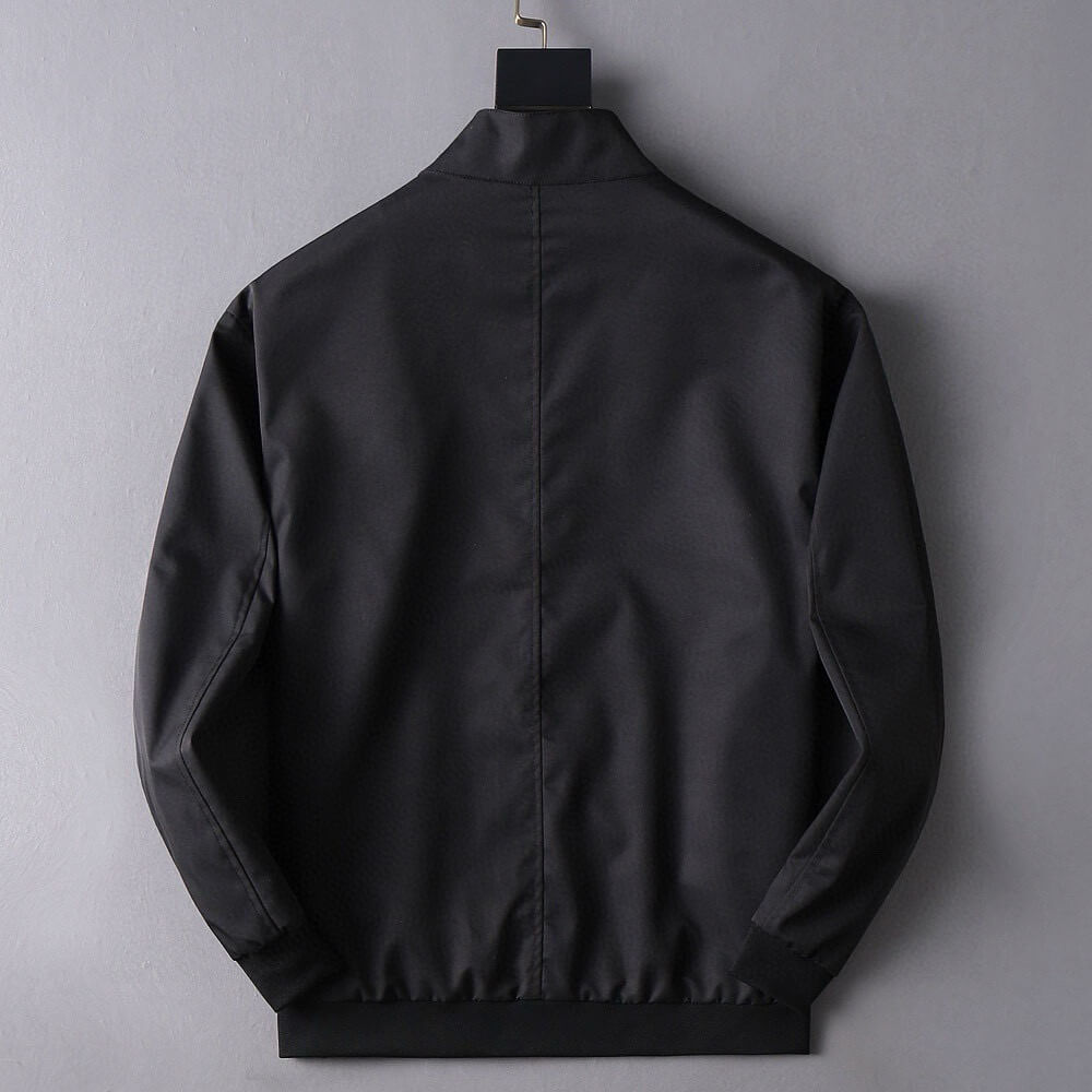 Embroidered Stand Collar Bomber Jacket