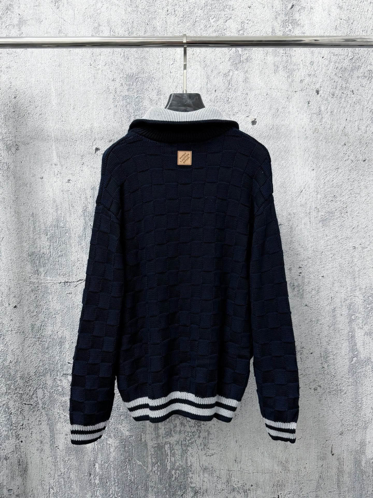 New Checkerboard Knit Jacket