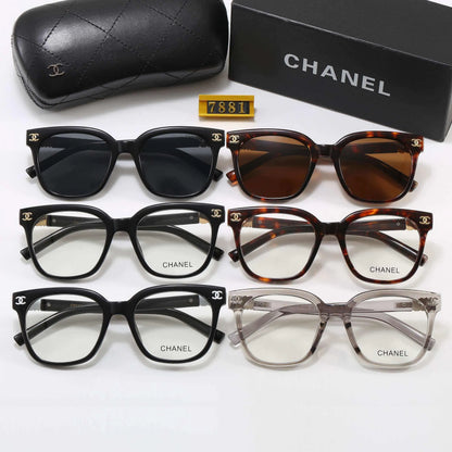 Double C Logo Square Round sunglasses