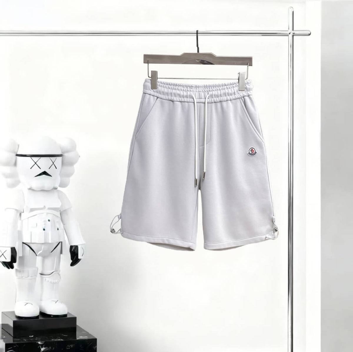 Drawstring Toggle‑Hem Sweat Shorts