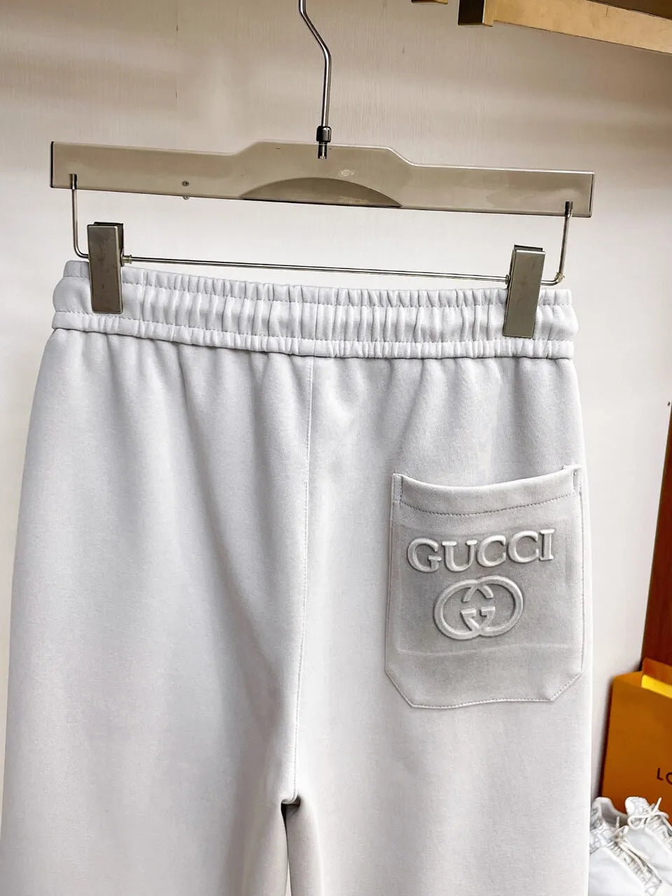 Side Embossed Logo Drawstring‑Hem Pants