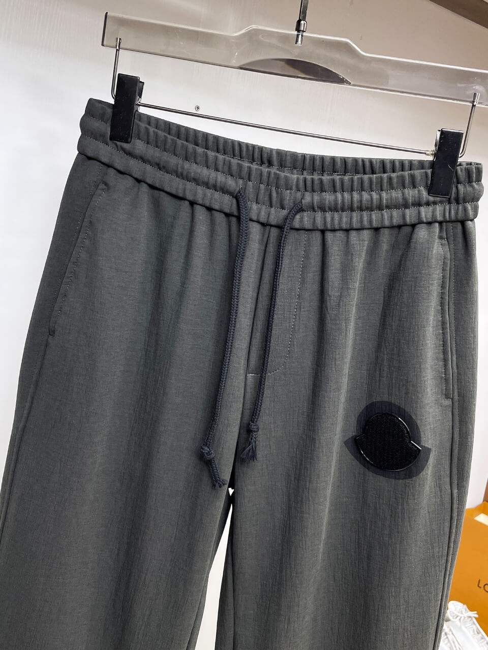 Circular Logo Patch Loose Straight‑leg sweatpants