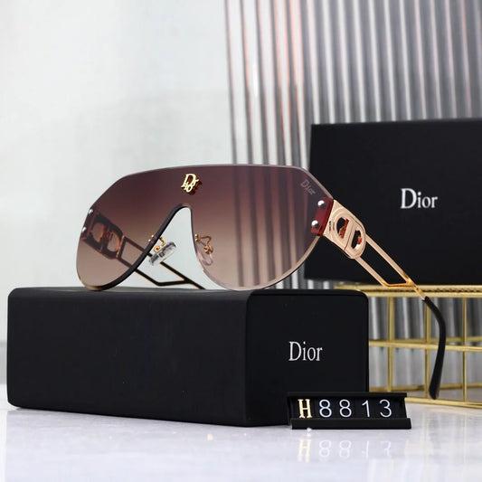 Bold Full-Print Mirror-Lens Sunglasses