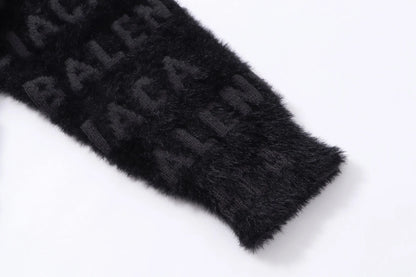 Repeating Logo Fuzzy Sweater