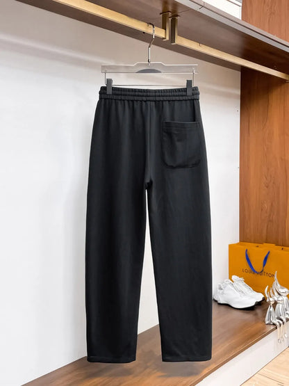 Circular Logo Patch Loose Straight‑leg sweatpants