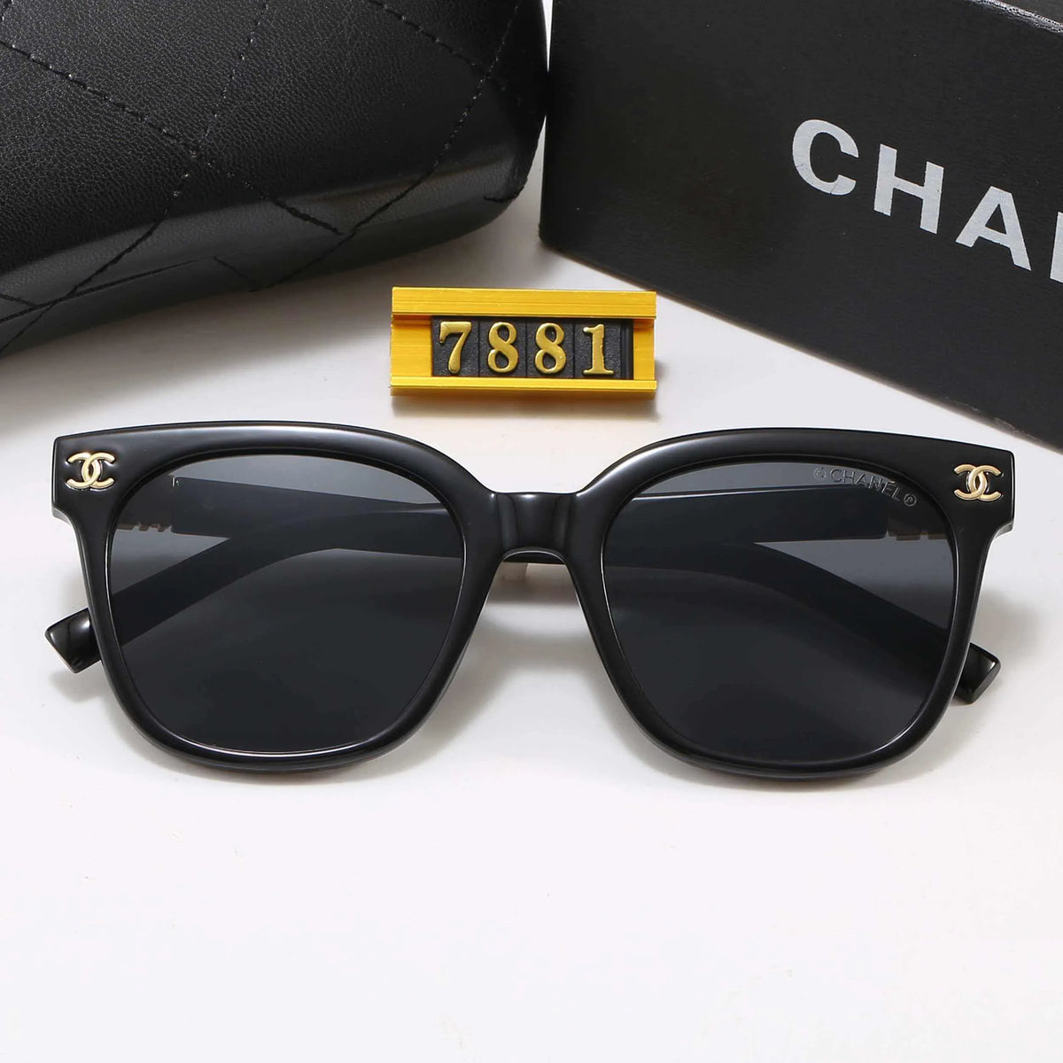 Double C Logo Square Round sunglasses