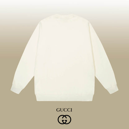 Short Hair Puppy Print Sweatshirt